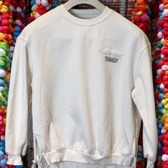 Other - Peko 3D Sweatshirt White/Silver Angel Wings Sweet Peko Size S (See Measurements)